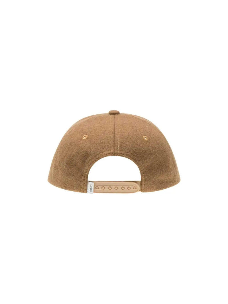 Wool Baseball Cap - Dark Sand/Black Les Deux