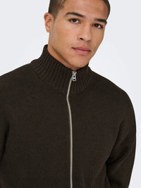 Blake Cardigan - Coffee Bean Only & Sons