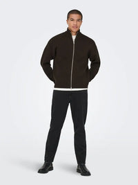 Blake Cardigan - Coffee Bean Only & Sons