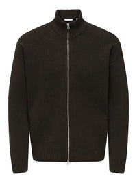 Blake Cardigan - Coffee Bean Only & Sons