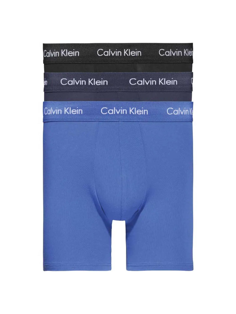 Boxer Brief 3-pack - Ass Farger Blå Calvin Klein