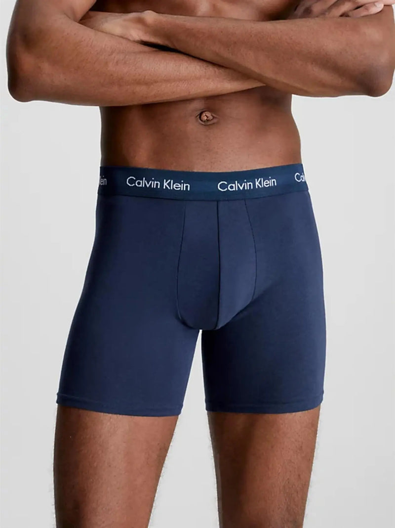 Boxer Brief 3-pack - Ass Farger Blå Calvin Klein