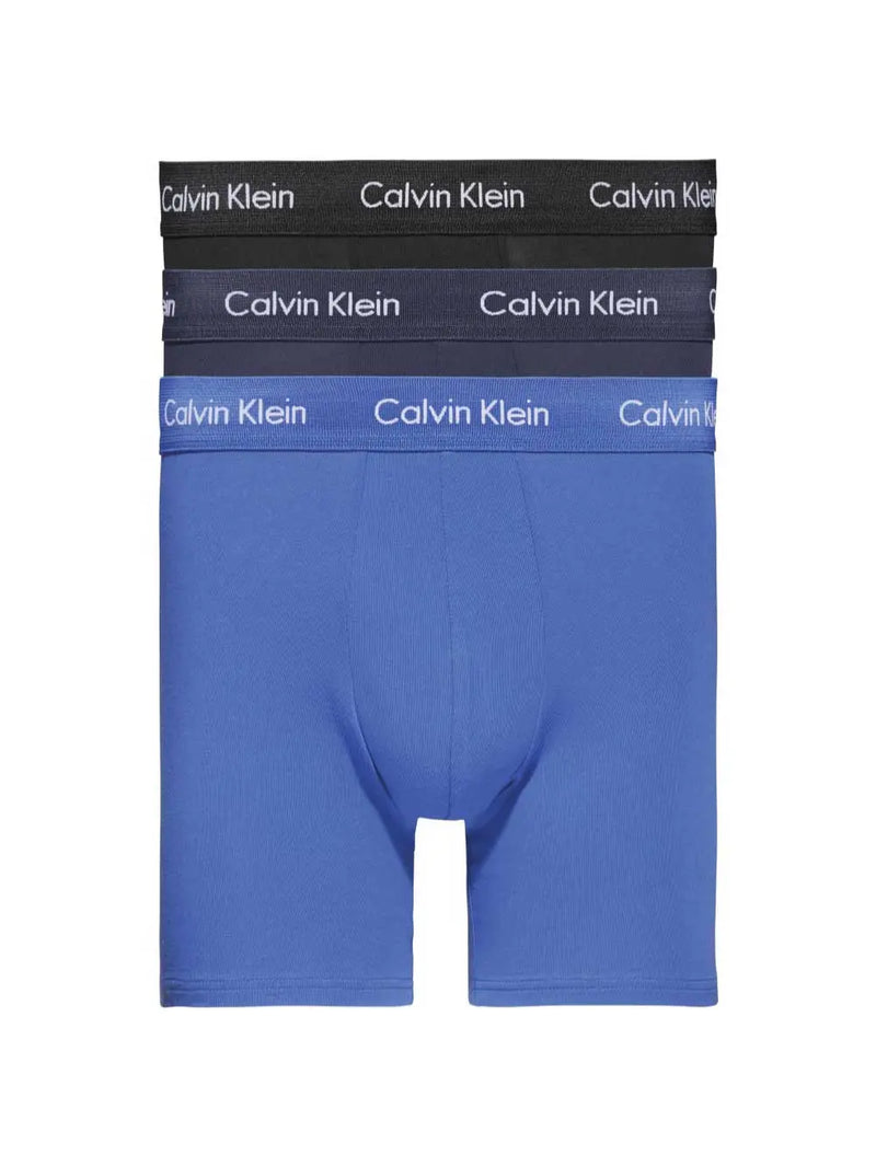 Boxer Brief 3-pack - Ass Farger Blå Calvin Klein