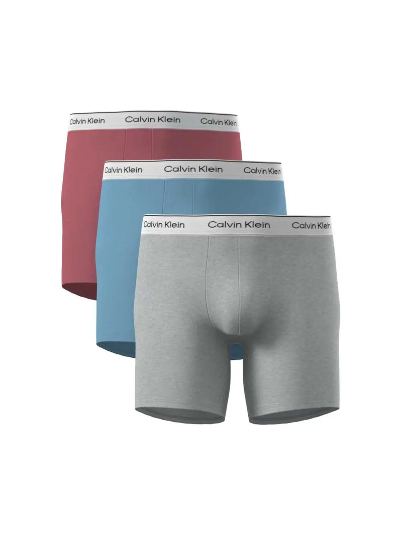 Boxer Brief 3-pack - B Pink/Gulf Blue/Grey Heath Calvin Klein