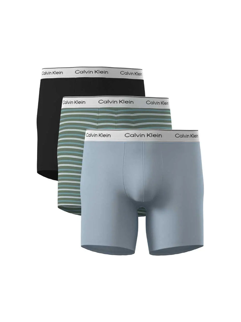 Boxer Brief 3-pack - Black/Pulse Stripe/Niagar Calvin Klein