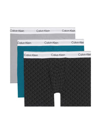 Boxer Brief Emblem 3-pack - Sleet/Seamless Black/Ashford Calvin Klein