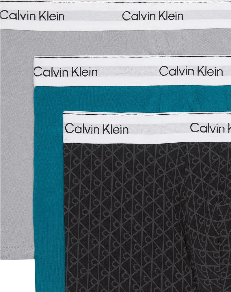 Boxer Brief Emblem 3-pack - Sleet/Seamless Black/Ashford Calvin Klein