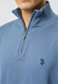 Brison Half-Zip Genser - China Blue U.S. Polo Assn.