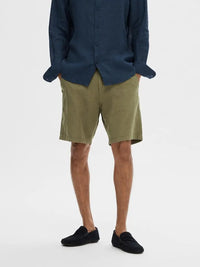 Brody Linshorts - Burnt Olive Selected Homme