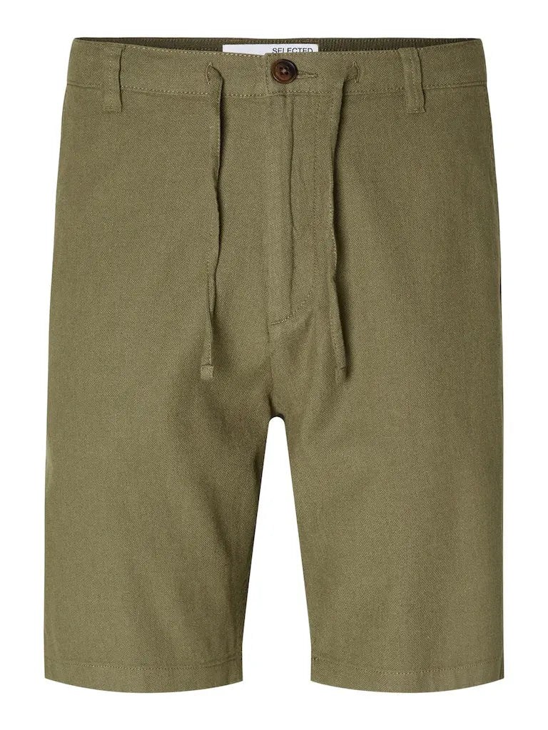 Brody Linshorts - Burnt Olive Selected Homme