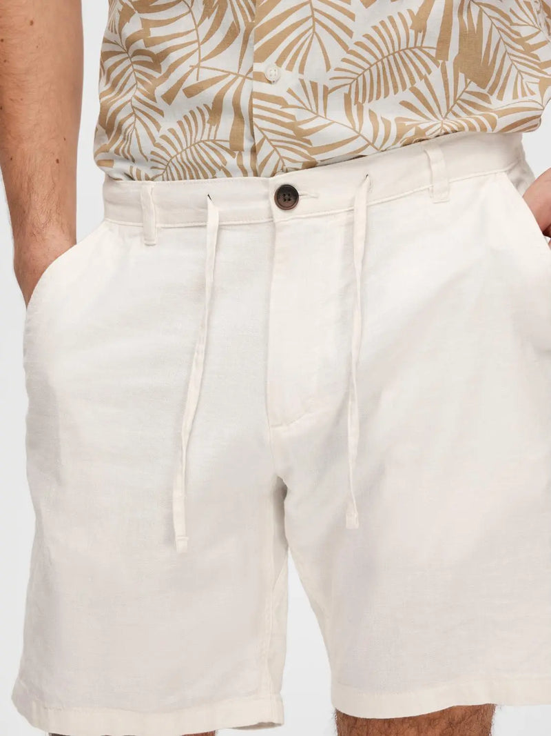 Brody Linshorts - Cloud Dancer Selected Homme