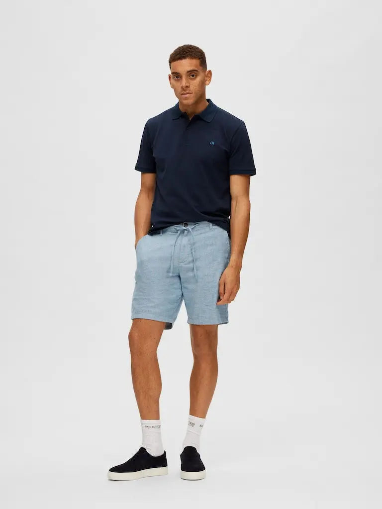 Brody Linshorts - Deep Water Selected Homme