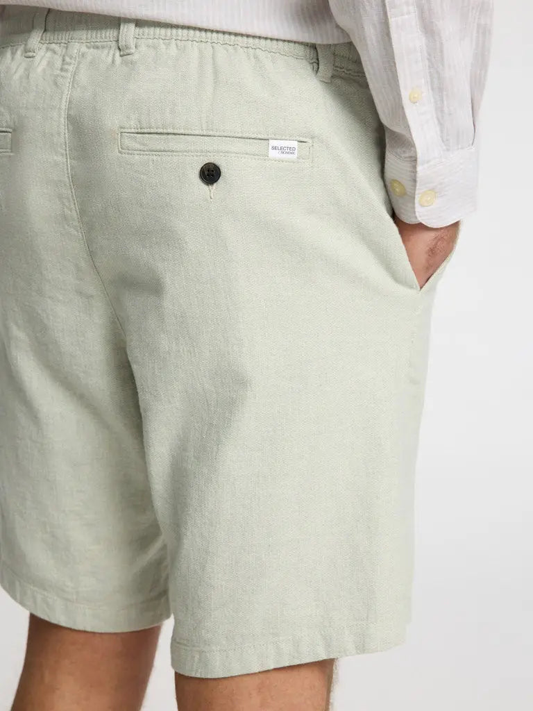 Brody Linshorts - Iceberg Green Selected Homme