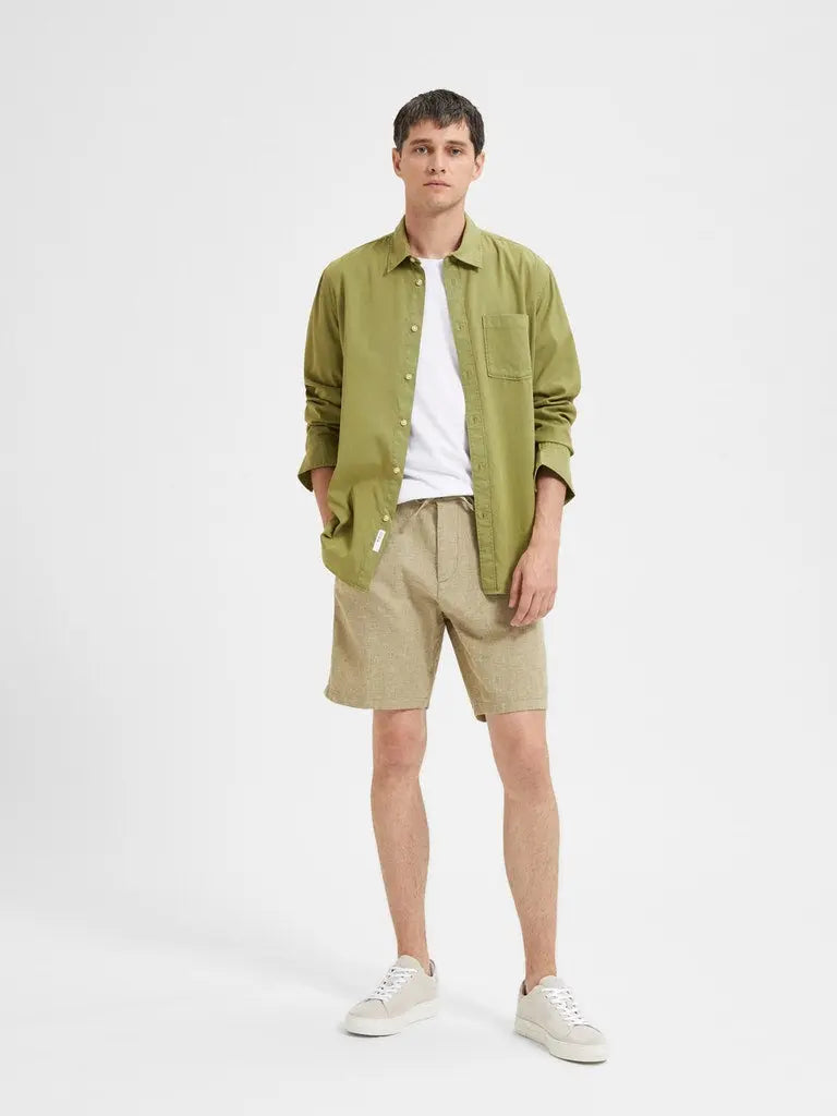 Brody Linshorts - Olive Branch Selected Homme