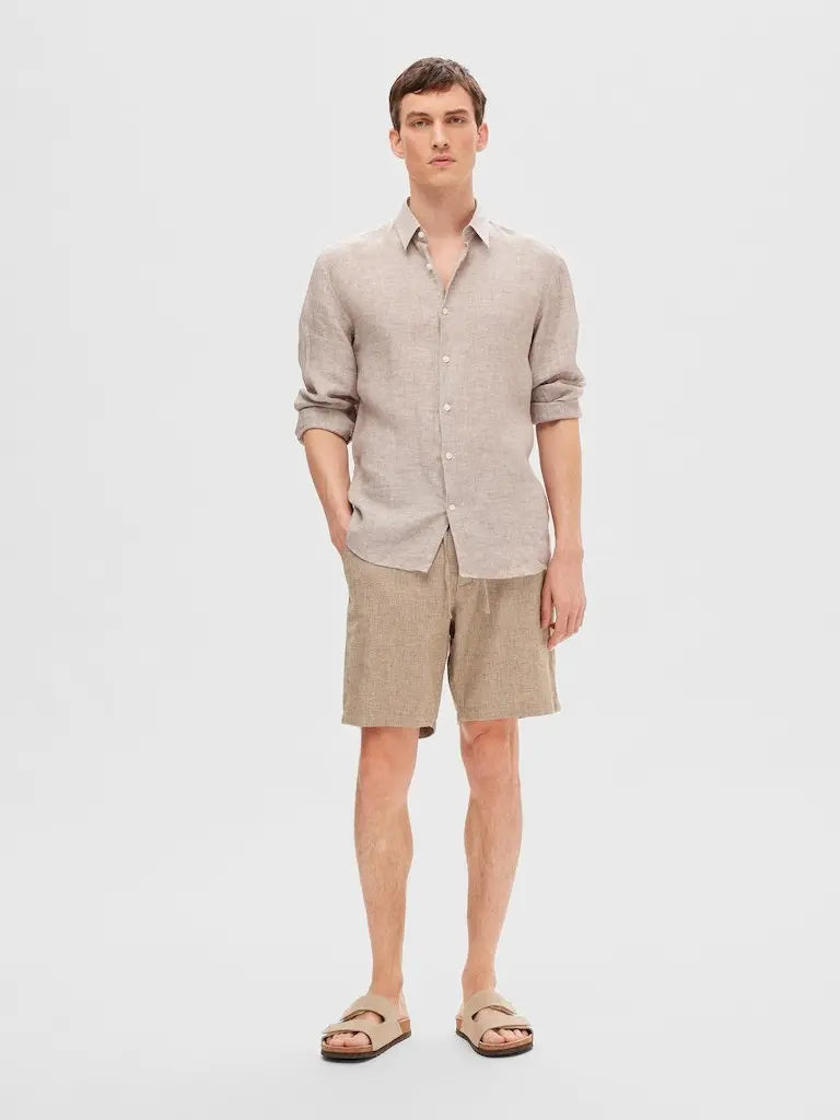 Brody Linshorts - Toffee Selected Homme