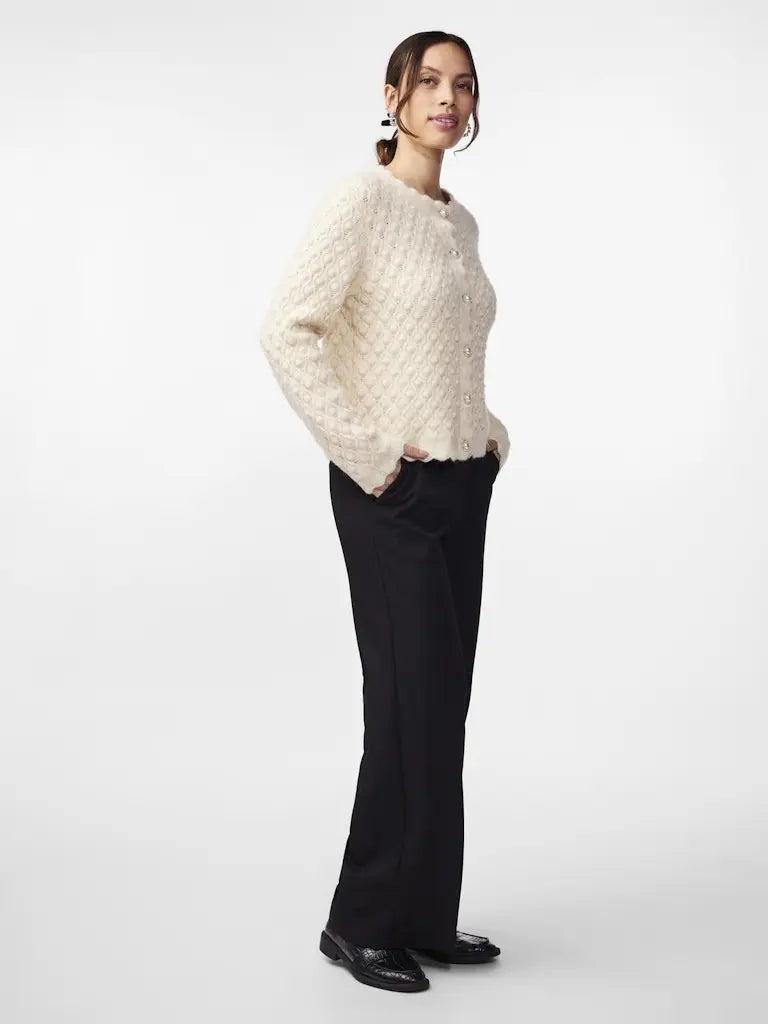 Bubble Cardigan - Birch Y.A.S