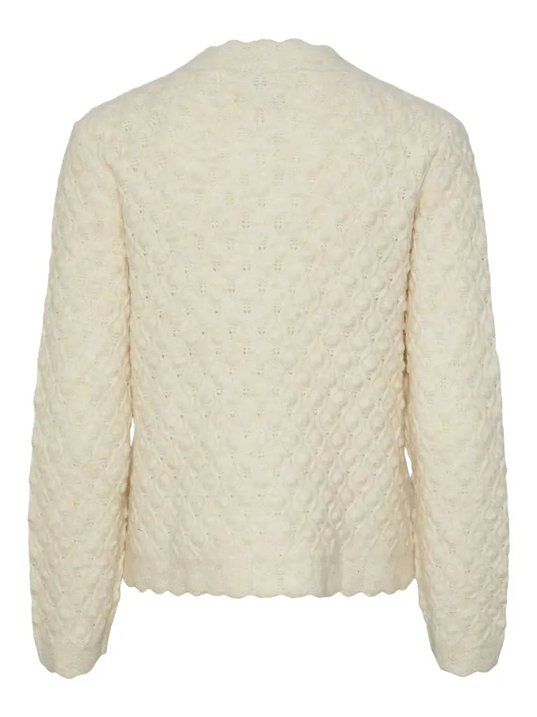 Bubble Cardigan - Birch Y.A.S