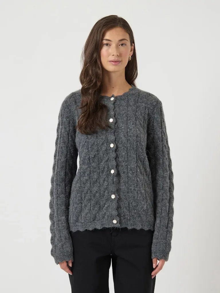 Bubera Cardigan - Dark Grey Melange Y.A.S