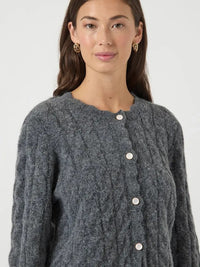 Bubera Cardigan - Dark Grey Melange Y.A.S