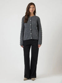 Bubera Cardigan - Dark Grey Melange Y.A.S