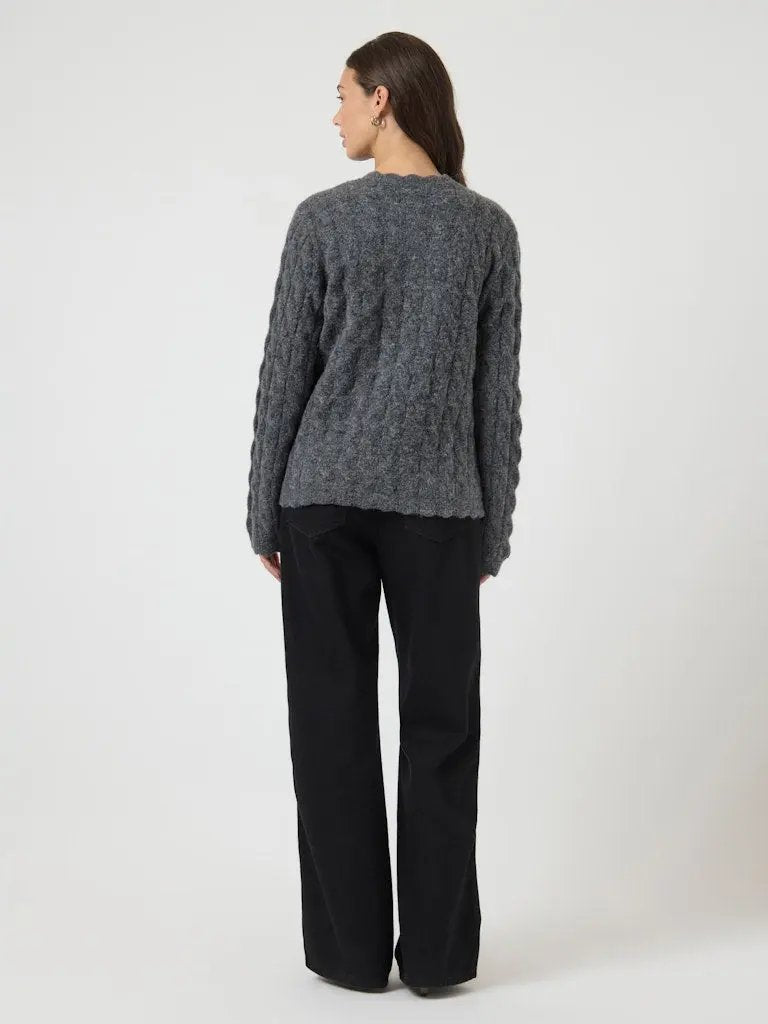 Bubera Cardigan - Dark Grey Melange Y.A.S