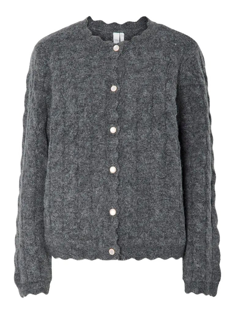 Bubera Cardigan - Dark Grey Melange Y.A.S