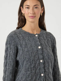 Bubera Cardigan - Dark Grey Melange Y.A.S
