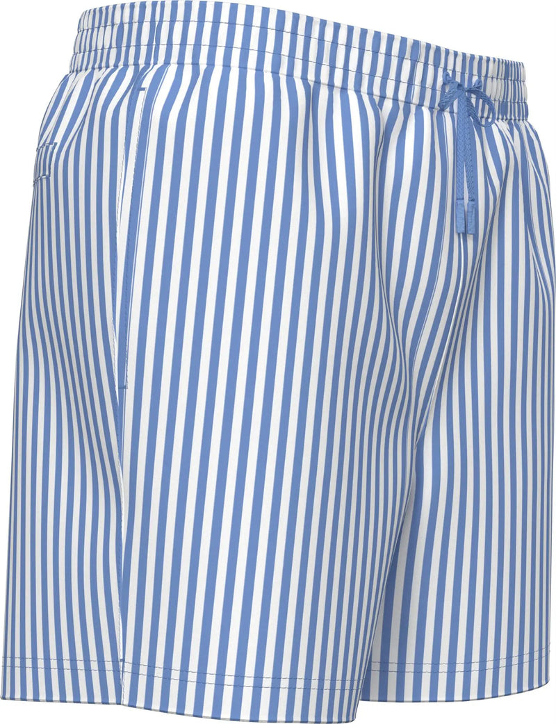 CK Stripet Badeshorts - Penny Stripe/Blue Descent Calvin Klein