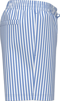 CK Stripet Badeshorts - Penny Stripe/Blue Descent Calvin Klein