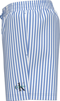 CK Stripet Badeshorts - Penny Stripe/Blue Descent Calvin Klein
