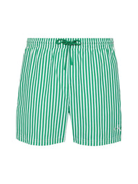 CK Stripet Badeshorts - Penny Stripe/Mardi Gras Green Calvin Klein