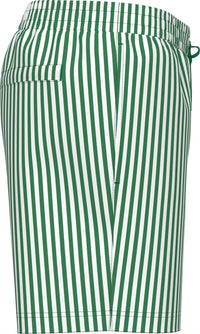 CK Stripet Badeshorts - Penny Stripe/Mardi Gras Green Calvin Klein