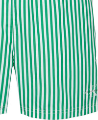 CK Stripet Badeshorts - Penny Stripe/Mardi Gras Green Calvin Klein