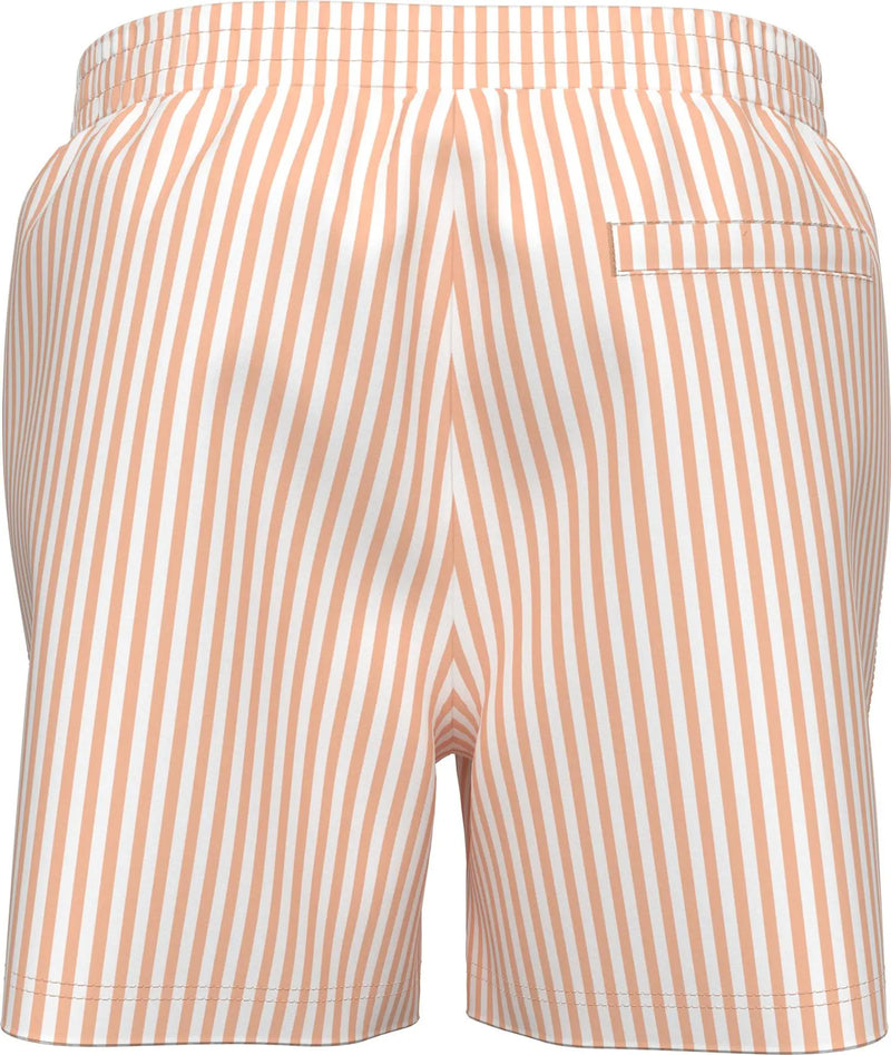 CK Stripet Badeshorts - Penny Stripe/Peach Bliss Calvin Klein