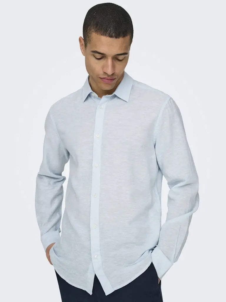 Caiden Linskjorte - Cashmere Blue Only & Sons