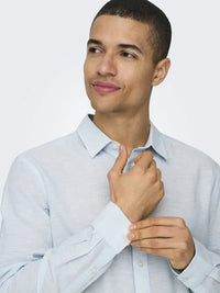Caiden Linskjorte - Cashmere Blue Only & Sons