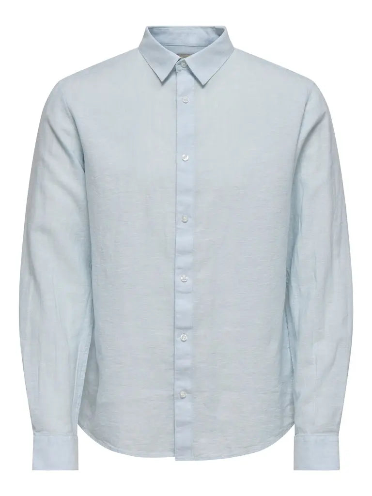Caiden Linskjorte - Cashmere Blue Only & Sons