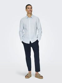 Caiden Linskjorte - Cashmere Blue Only & Sons