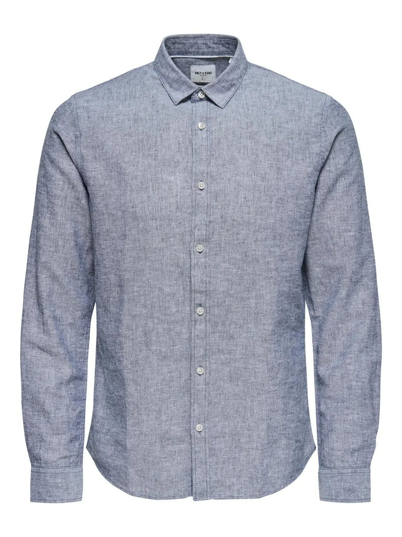 Caiden Linskjorte - Dress Blues Only & Sons