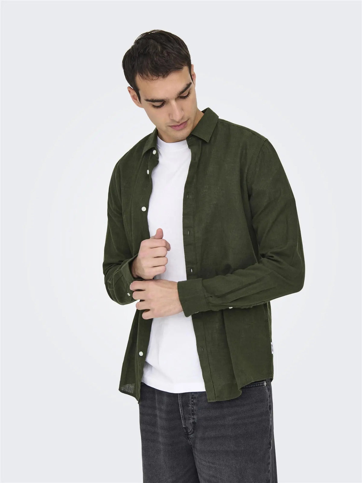 Caiden Linskjorte - Kambaba Only & Sons