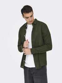 Caiden Linskjorte - Kambaba Only & Sons