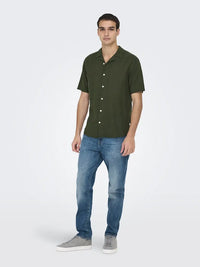 Caiden Linskjorte Resort SS - Kambaba Only & Sons