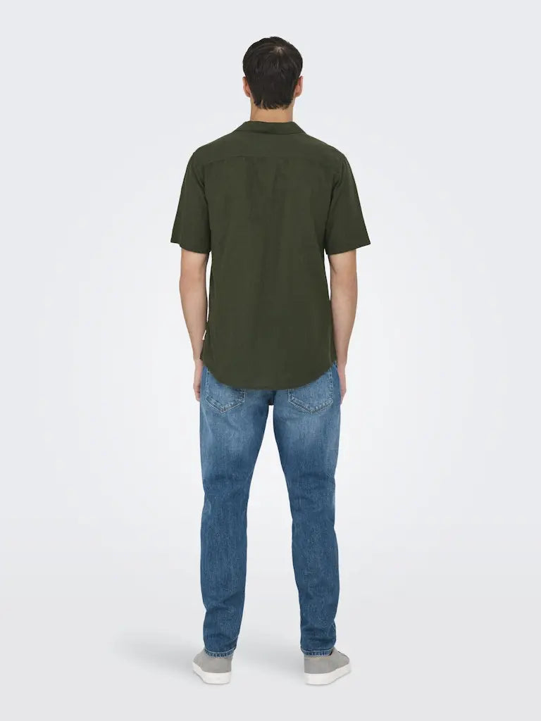 Caiden Linskjorte Resort SS - Kambaba Only & Sons