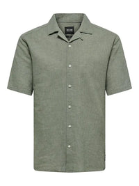 Caiden Linskjorte Resort SS - Swamp Only & Sons