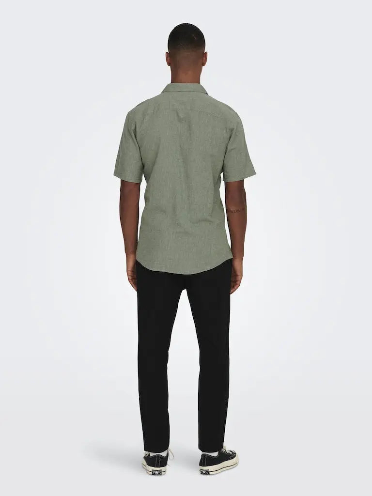 Caiden Linskjorte Resort SS - Swamp Only & Sons