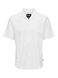 Caiden Linskjorte Resort SS - White Only & Sons