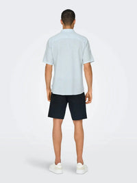 Caiden Linskjorte SS - Cashmere Blue Only & Sons