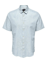 Caiden Linskjorte SS - Cashmere Blue Only & Sons