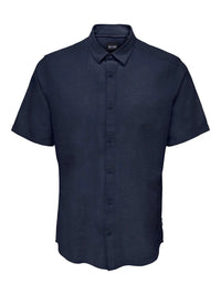 Caiden Linskjorte SS - Night Sky Only & Sons