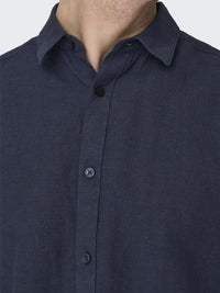 Caiden Linskjorte SS - Night Sky Only & Sons